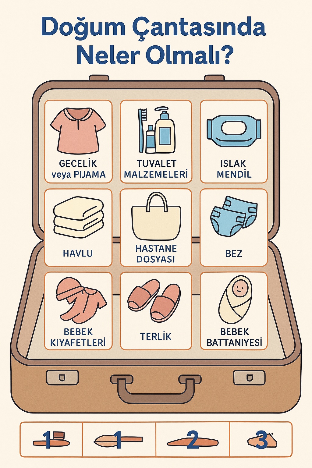 Doğum çantasında neler olmalı